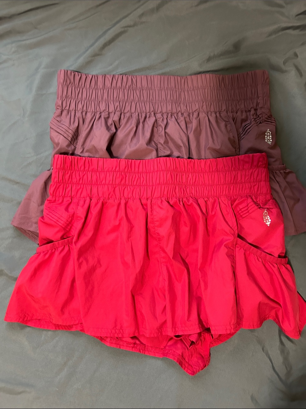 FP Movement by Free People Women’s ' Dual Skort Pack - Red & Mauve